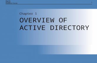 OVERVIEW OF  ACTIVE DIRECTORY
