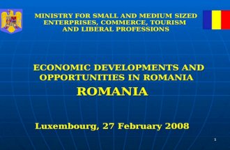 MINISTRY FOR SMALL AND MEDIUM SIZED ENTERPRISES, COMMERCE, TOURISM  AND LIBERAL PROFESSIONS