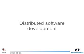 Distributed software development
