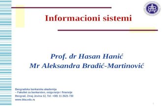 Informacioni sistemi