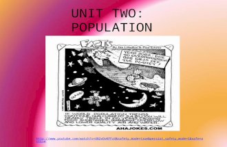 UNIT TWO:  POPULATION
