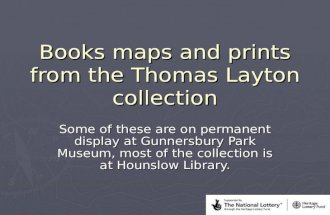 Books maps and prints from the Thomas Layton collection