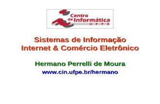 Sistemas de Informação Internet & Comércio Eletrônico