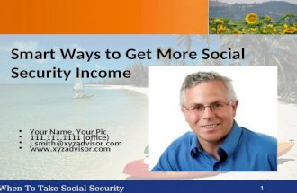 Smart Ways to Get More Social Security Income