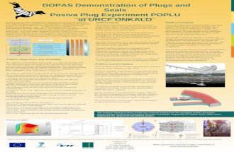 DOPAS Demonstration of Plugs and Seals  Posiva Plug Experiment POPLU  at URCF ONKALO