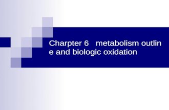 Charpter 6   metabolism outline and biologic oxidation