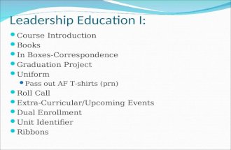 Leadership Education I: