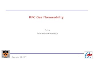 RPC Gas Flammability