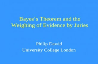 Bayes’s Theorem and the Weighing of Evidence by Juries