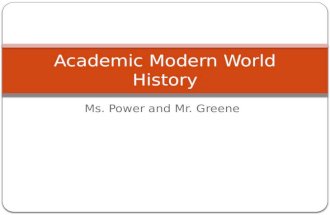 Academic Modern World History