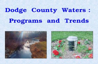 Dodge  County  Waters :  Programs  and  Trends