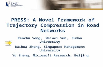 PRESS: A Novel Framework of Trajectory Compression in  Road Networks