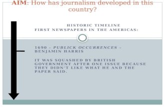 AIM : How has journalism developed in this country?