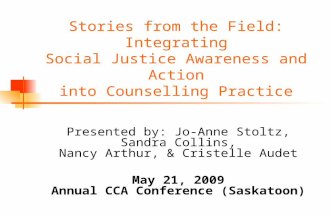 Stories from the Field: Integrating Social Justice Awareness and Action into Counselling Practice