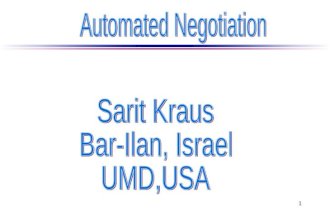 Automated Negotiation