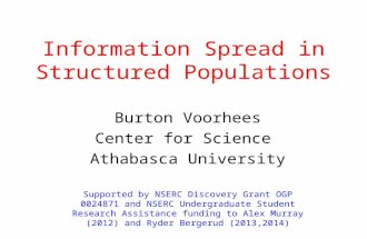 Information Spread in Structured Populations