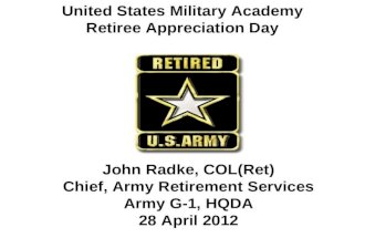 United States Military Academy Retiree Appreciation Day