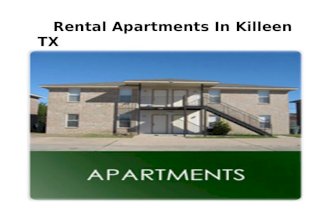 Rental Apartments in Killeen TX