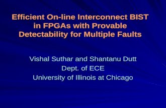 Efficient On-line Interconnect BIST in FPGAs with Provable Detectability for Multiple Faults