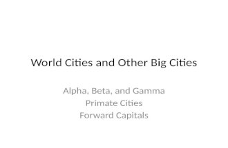 World Cities and Other Big Cities