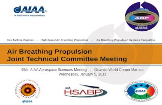Air Breathing Propulsion  Joint Technical Committee Meeting