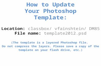 How to Update Your Photoshop Template: