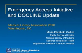Emergency Access Initiative and DOCLINE Update