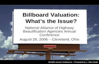 Billboard Valuation: What’s the Issue?