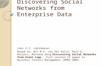 Discovering Social Networks from Enterprise Data