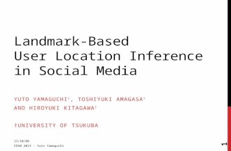 Landmark-Based  User Location Inference in Social Media