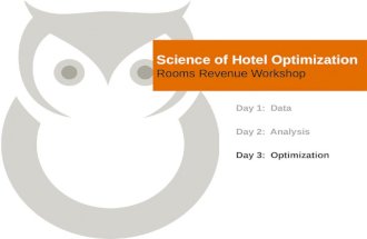 Science of Hotel Optimization Rooms Revenue Workshop