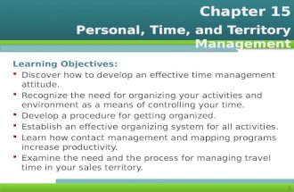 Personal, Time, and Territory Management
