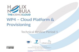 WP4 –  Cloud Platform & Provisioning
