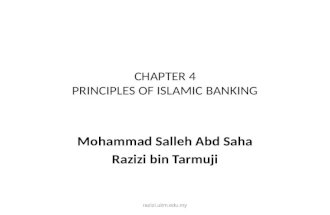 CHAPTER 4 PRINCIPLES OF ISLAMIC BANKING