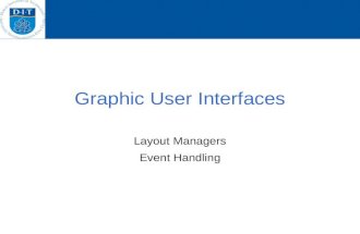 Graphic User Interfaces