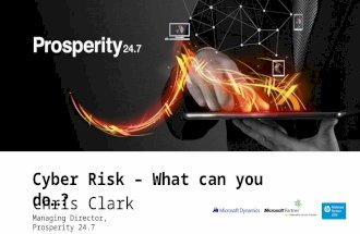 Cyber Risk – What can you do…?