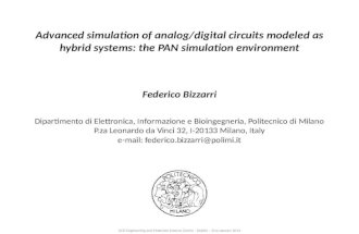 Advanced simulation of analog/digital circuits modeled as hybrid systems: the PAN simulation environment