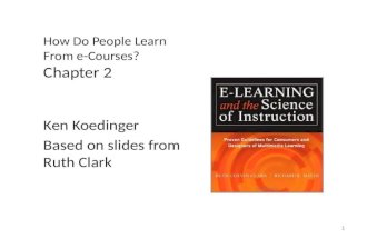 How Do People Learn From  e -Courses? Chapter 2