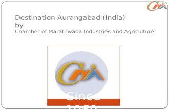 Destination Aurangabad (India) by Chamber of Marathwada Industries and Agriculture