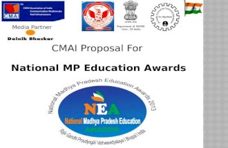 CMAI Proposal For  National MP Education Awards