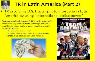 TR in Latin  America (Part 2)