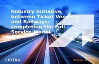 Industry  Initiative  between  Ticket  Vendors  and  Railways :  completing  the Full Service Model