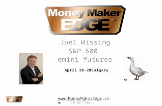 Joel Wissing S&P 500  emini futures