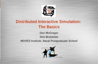 Distributed Interactive Simulation:  The Basics