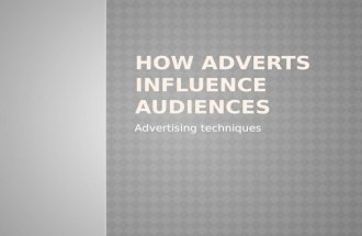 How adverts influence audiences