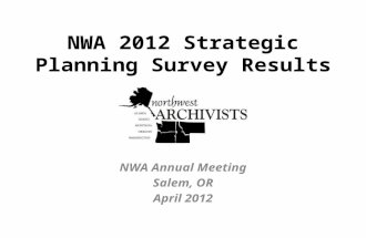 NWA 2012 Strategic Planning Survey Results