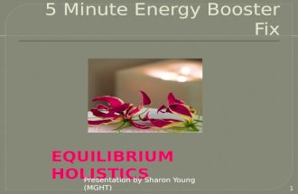 5 Minute Energy Booster Fix