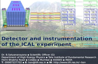 Detector and instrumentation of the ICAL experiment