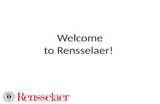 Welcome to Rensselaer!