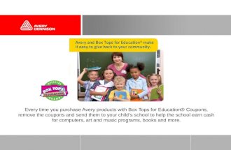 Give Back to Your  Community with  Box Tops for Education